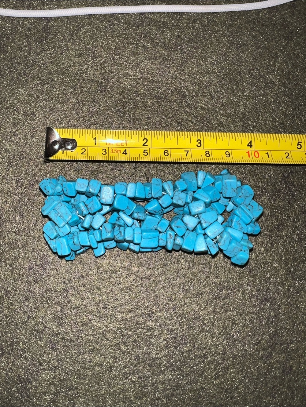 Avon Turquoise Blue Chip Stretch Bracelet